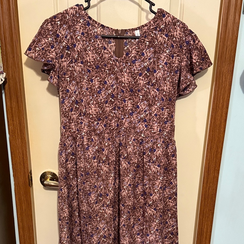 Floral Ruffle Sleeve Dress BNWT size XL